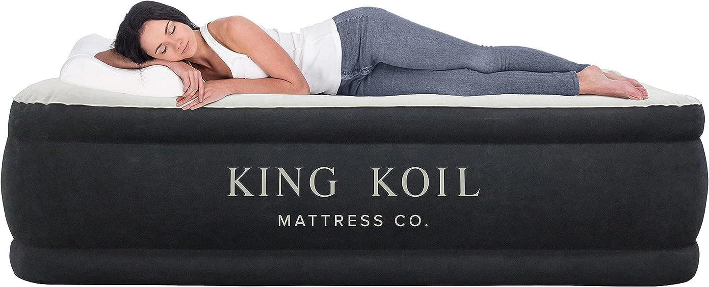 King Koil Luxury Pillow Top Plush Queen Air Mattress Review