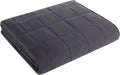 Weighted Blanket King Size (Dark Grey, 80in x 87in - 25 lbs) - Deep