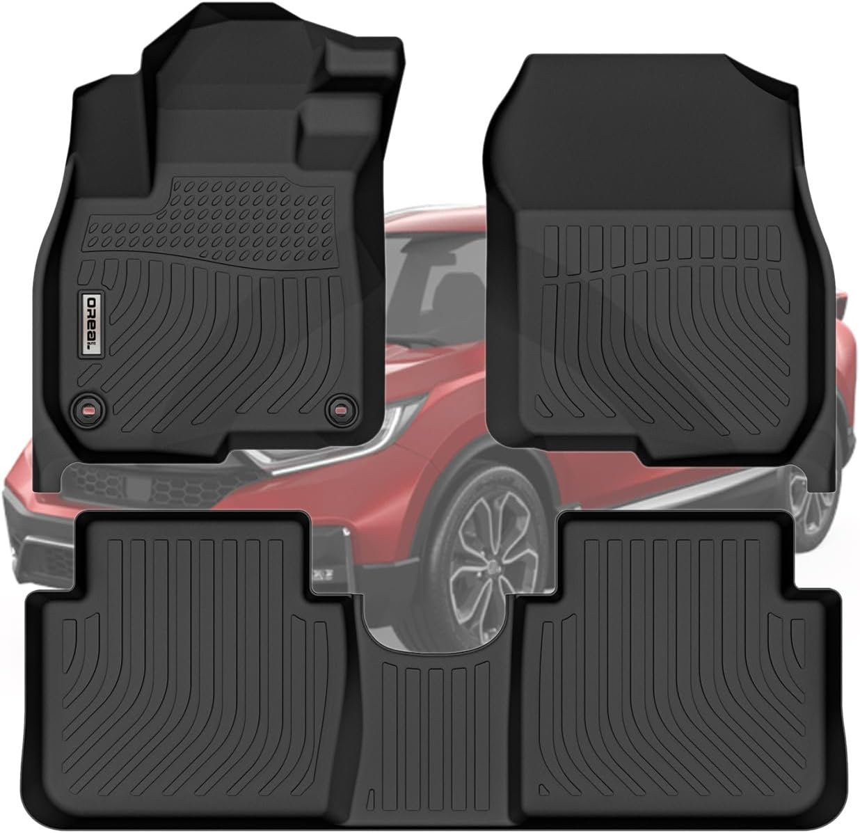Custom Fit Black Floor Mats for Honda CR-V 2017-2022 Models