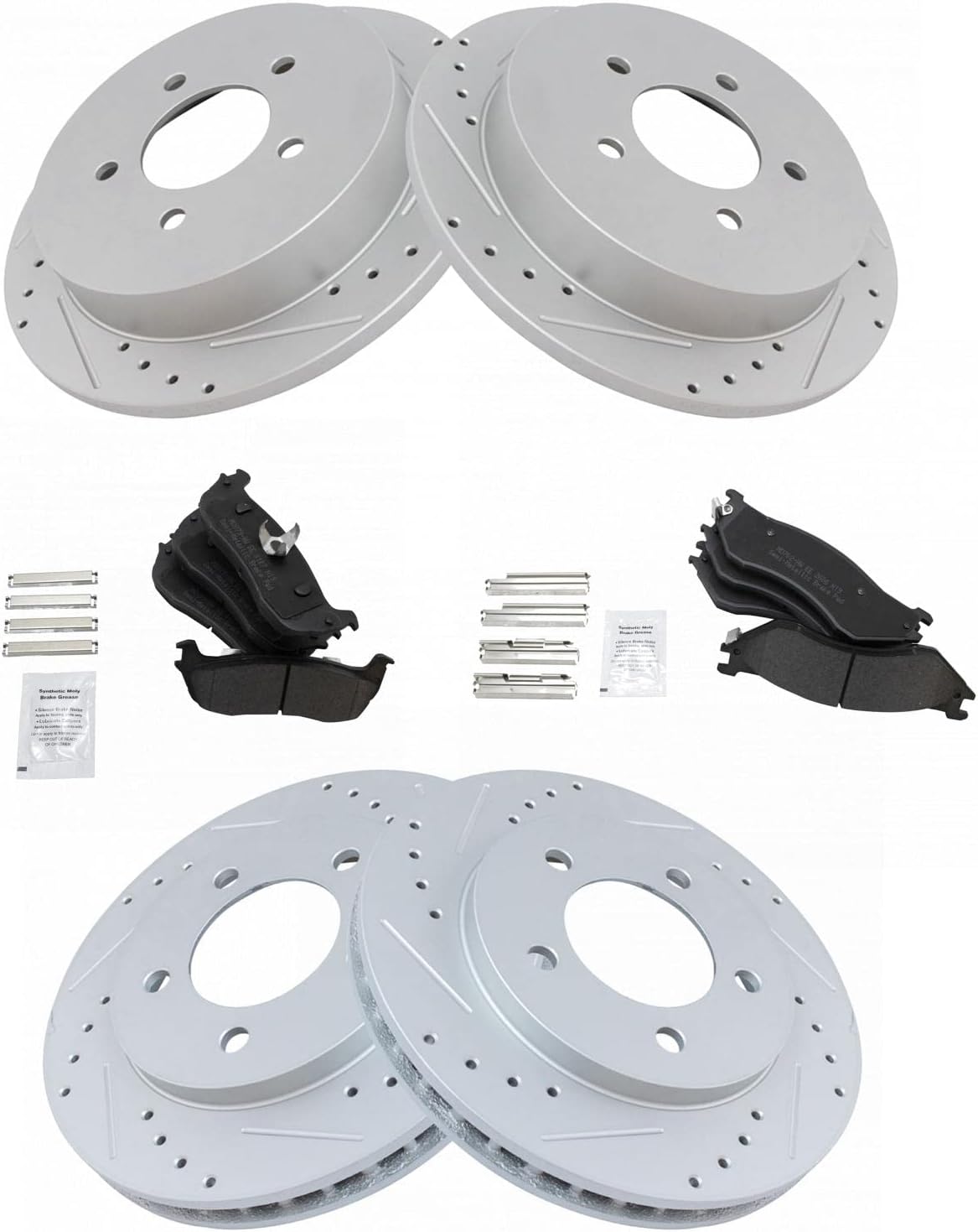 TRQ Performance Brake Pad & Rotor Kit for Ford Expedition & Navigator