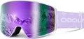 Odoland Kids Ski Snowboard Goggles - Anti-Fog OTG Cylindrical Goggles