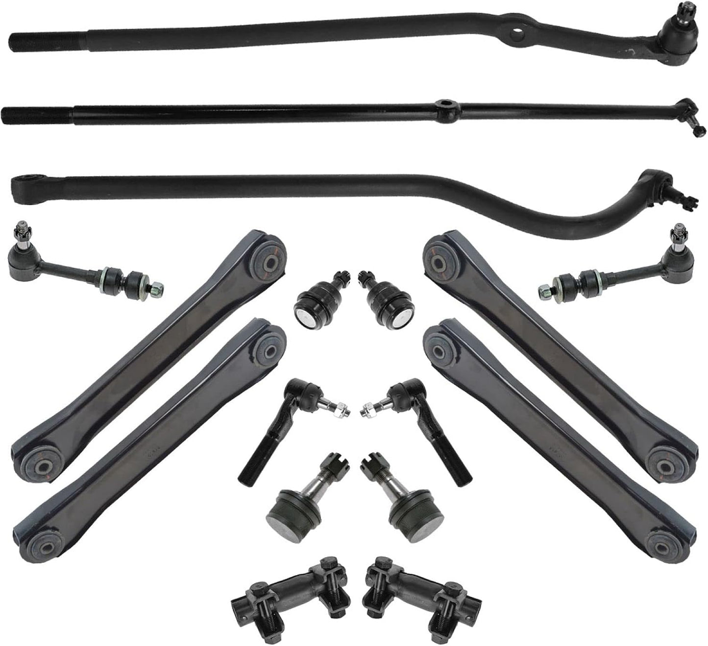 TRQ Front Steering & Suspension Kit for 2000-2001 Dodge Ram 1500