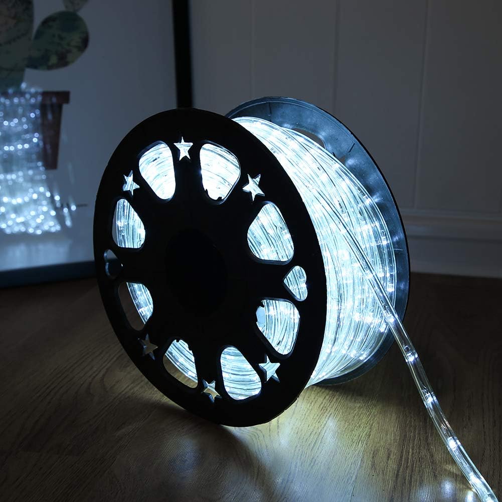 50ft 360 LED Waterproof Rope Lights for Indoor Outdoor Use