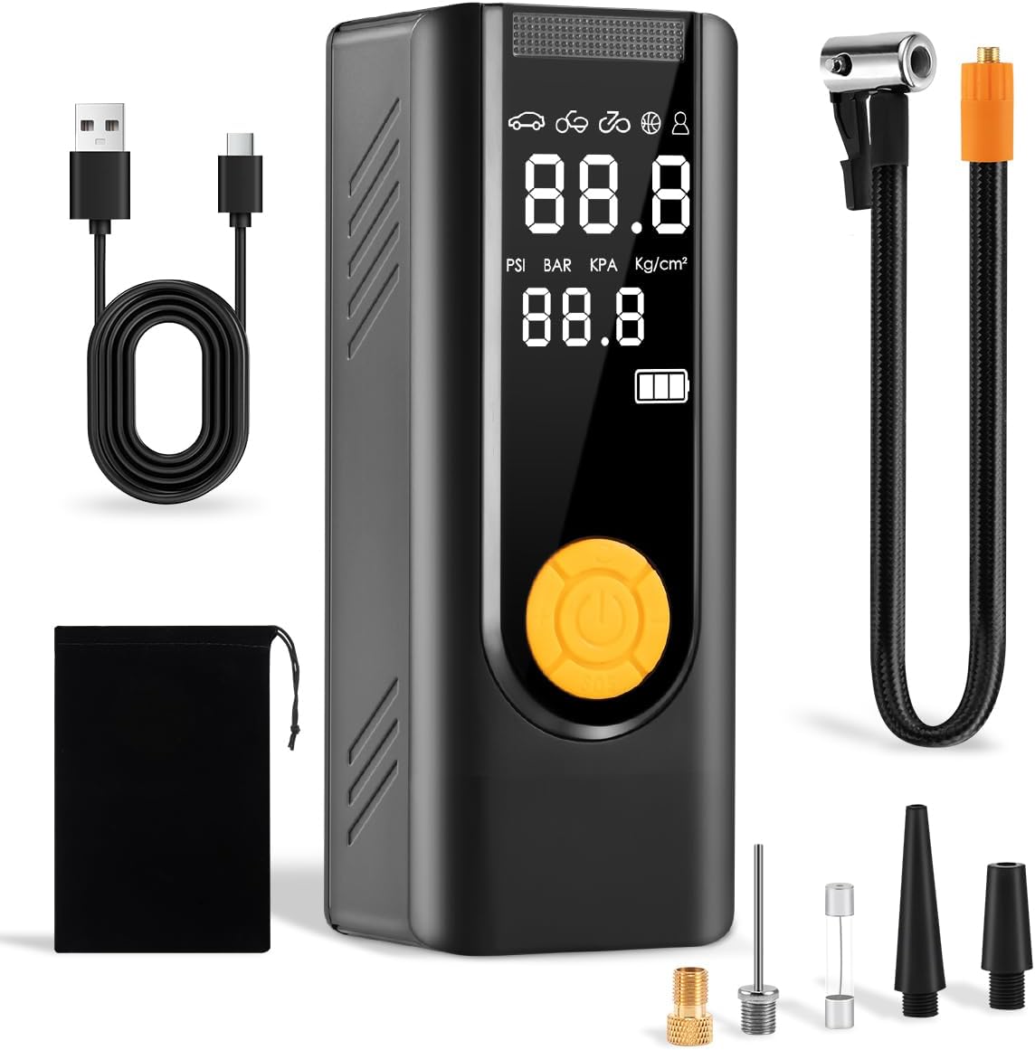 Fast 12V Air Pump for Car & Bike Tires