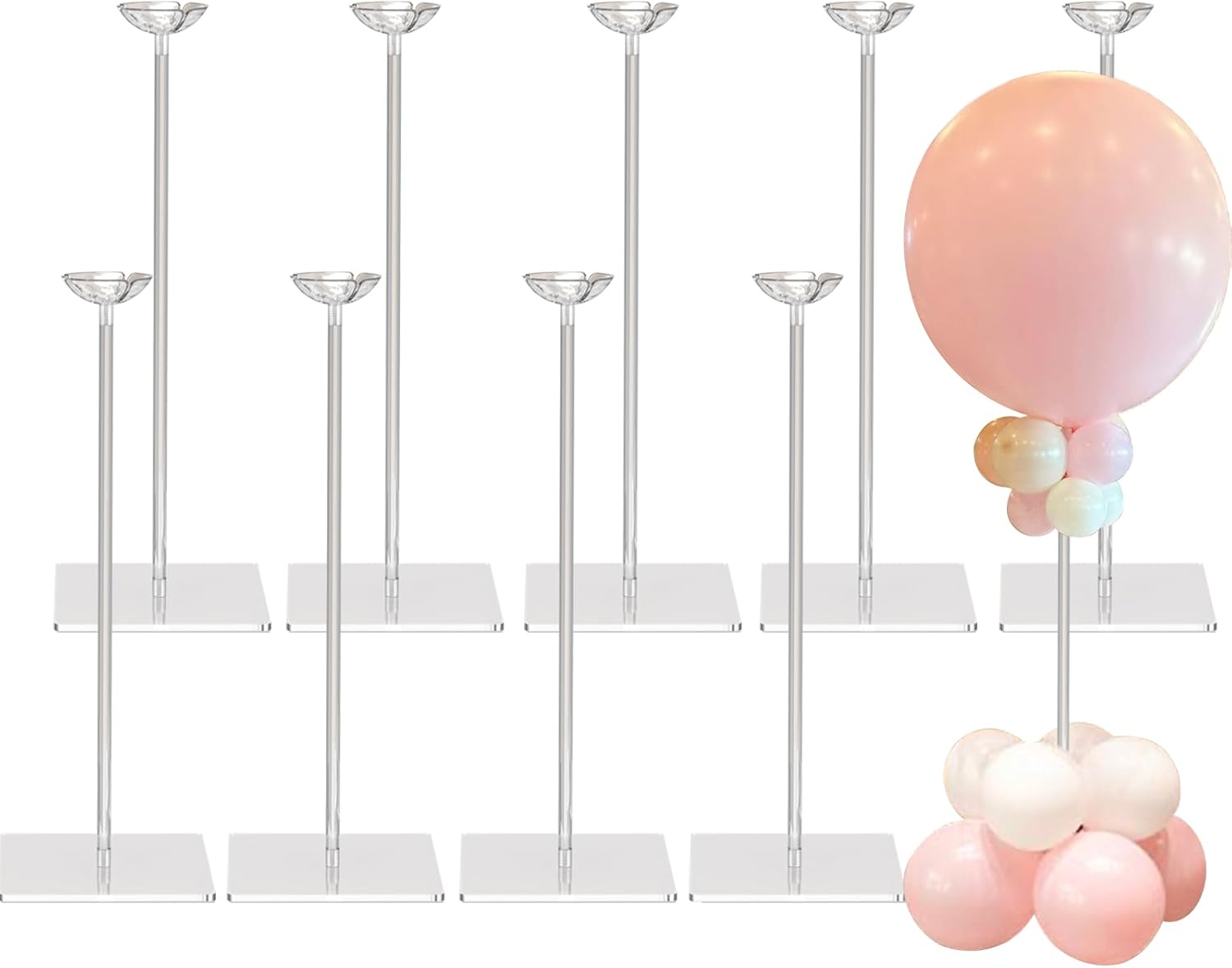 Clear Acrylic Balloon Stand for Table Centerpiece Decoration