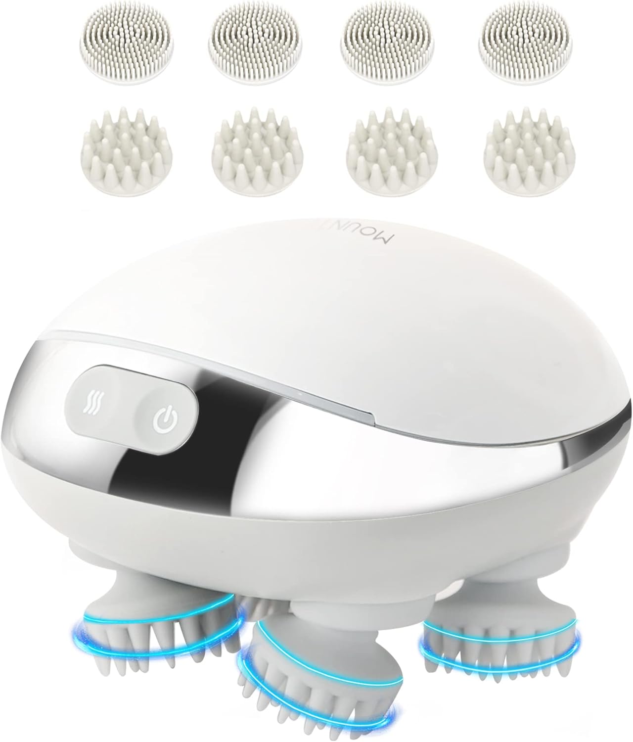 MOUNTRAX Electric Scalp Massager: 88 Nodes, Heat, 3 Speeds