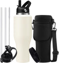 40 OZ Water-Bottle Fit Car Cup-Holder - Slim Insulated Tumbler
