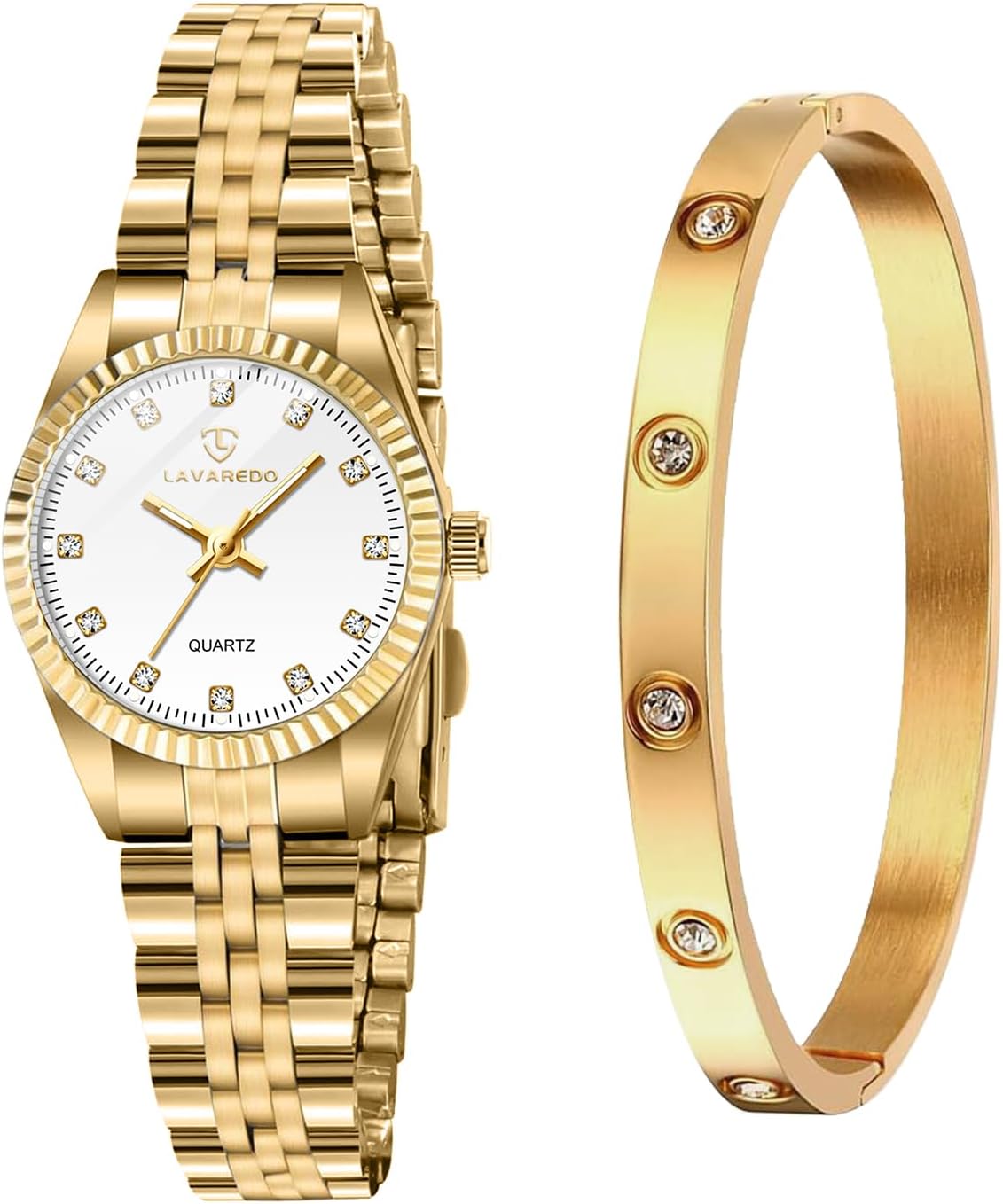Dainty Gold Watch Set - Timever