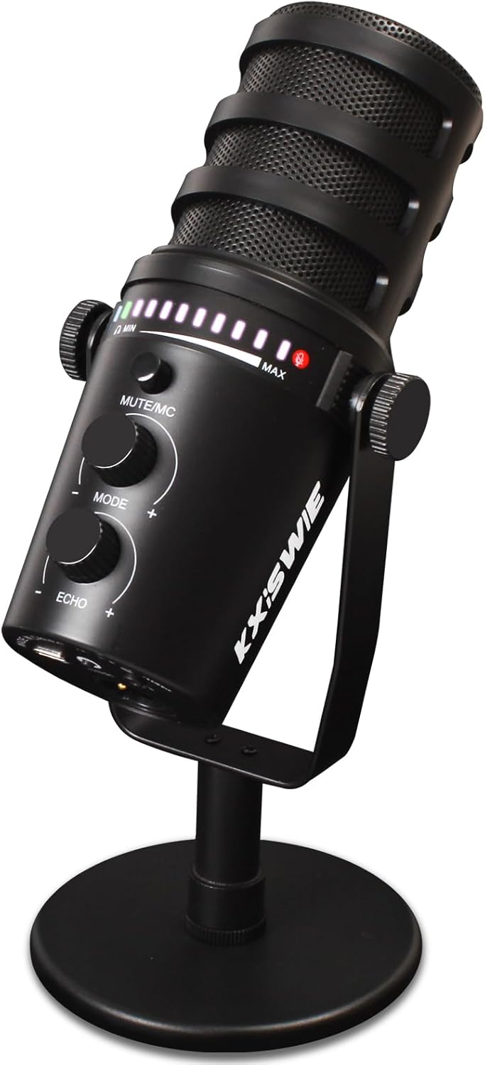 Professional Dynamic USB Microphone for Streaming and Gaming