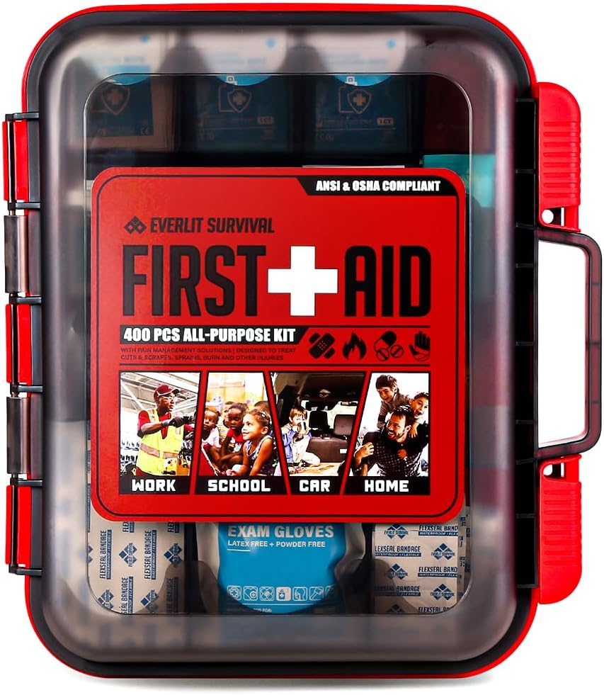 Comprehensive 400 Pcs First Aid Kit for Home and Office Use