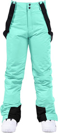 YEEFINE Women's Snow Ski Pants Insulated Waterproof Bibs - Warm Winter