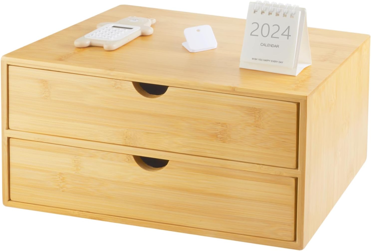 Bamboo Desk Organizer with Drawers for Efficient Storage Solutions
