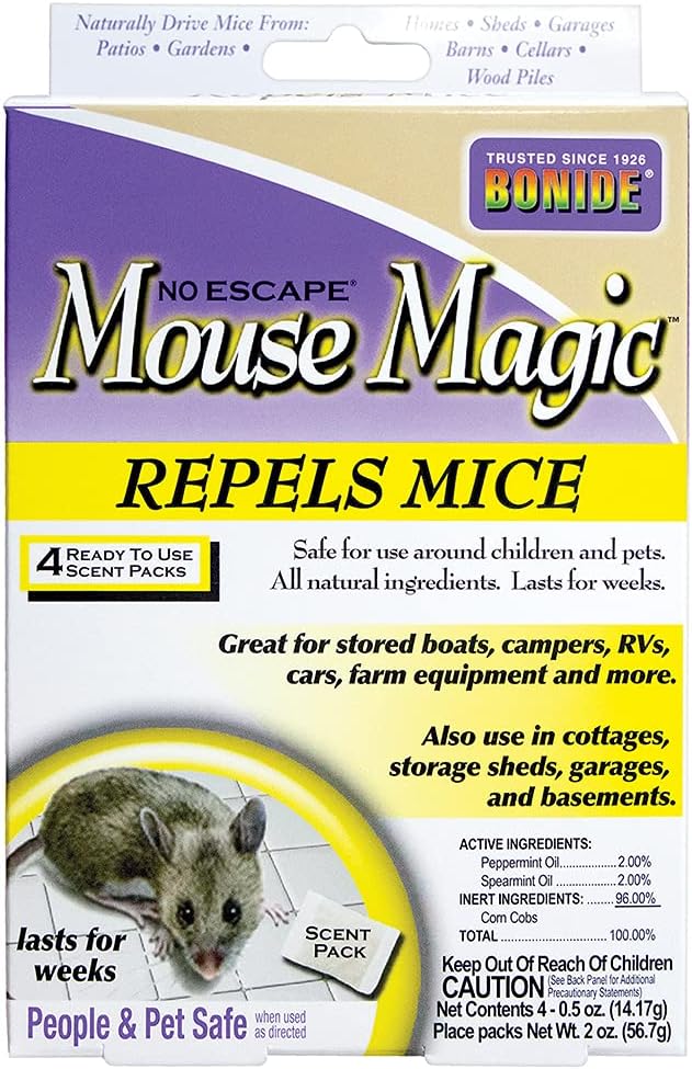 Bonide Mouse Magic Repellent: Indoor & Outdoor Control