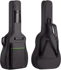 Protective 0.35 In Thick Padding Guitar Bag for Acoustic Guitars - Waterproof & Adjustable Straps