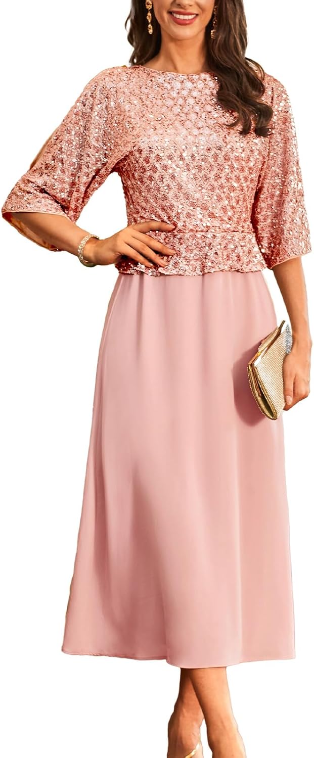 Elegant GRACE KARIN Sequin Dress for Mother of The Bride Events