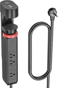 Desk Clamp Power Strip with USB-C and 1020J Surge Protection - Fast