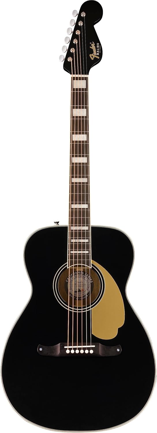 Fender 6 String Black Acoustic Guitar - Right-Handed Bliss!