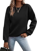 TICTICMIMI Women's Color Block Crewneck Sweatshirt - Cozy Everyday Top