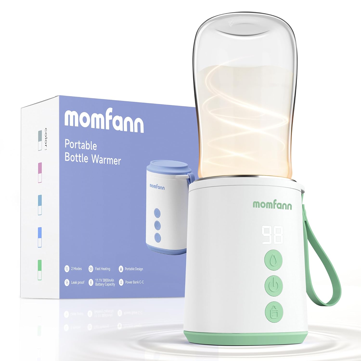 Portable Bottle Warmer for Travel, Leak-Proof Design & Safety