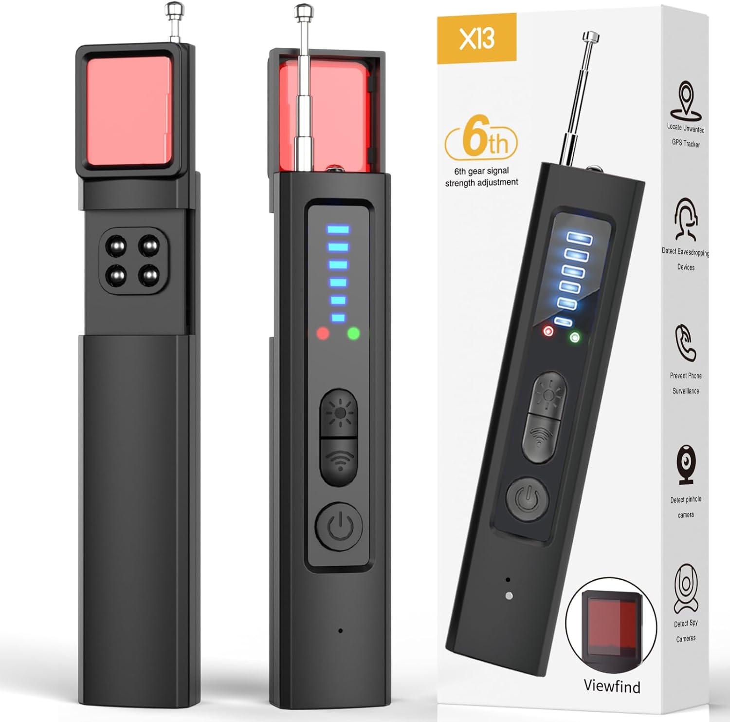 Portable Spy Camera Finder - Detects Hidden Devices Easily!