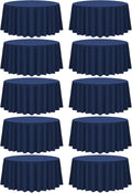 fani 10 Pack 90 in Round Tablecloth Navy Blue - Value Pack