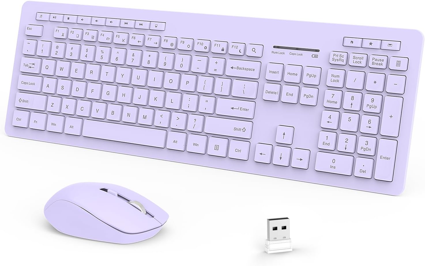 seenda Wireless Purple Combo - Quiet & Full Size