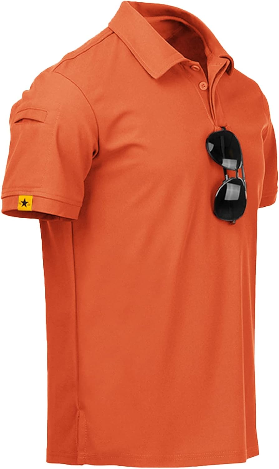 ZITY Mens Polo Shirt Short Sleeve Tactical Athletic Golf Wear