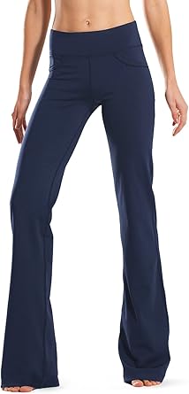 Bootcut Yoga Pants with 4 Pockets and Customizable Length