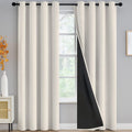 Yakamok 100% Blackout Curtains 96 in Length - Total Light Blocking