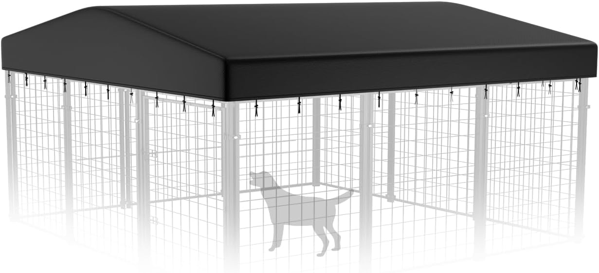 PawGiant Outdoor Dog Kennel Cover Replacement for Large Enclosures