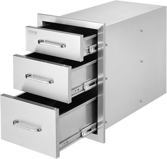 VEVOR Outdoor Kitchen Drawers Stainless Steel BBQ Storage Solution
