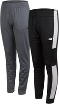 Boys Sweatpants 2 Pack Active Performance Tricot Joggers - Durable
