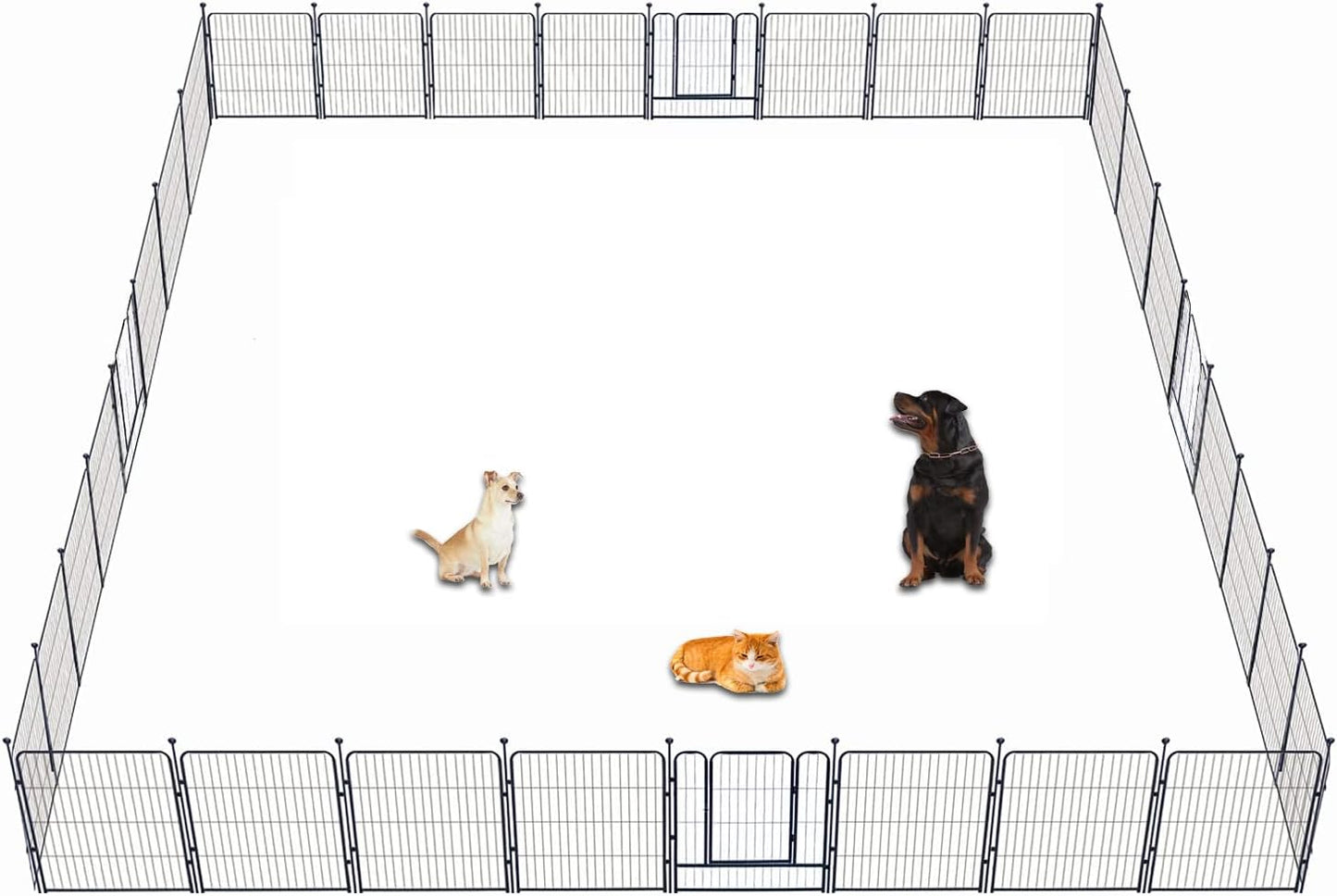 Heavy Duty Dog Playpen for Indoor and Outdoor Use, 32 Panels