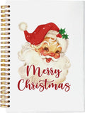 Vintage Santa Christmas Journal Notebook - Compact Spiral 5.5x8.3