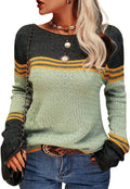 Danedvi Womens Fall Fashion 2025 Colorblock Lightweight Striped made