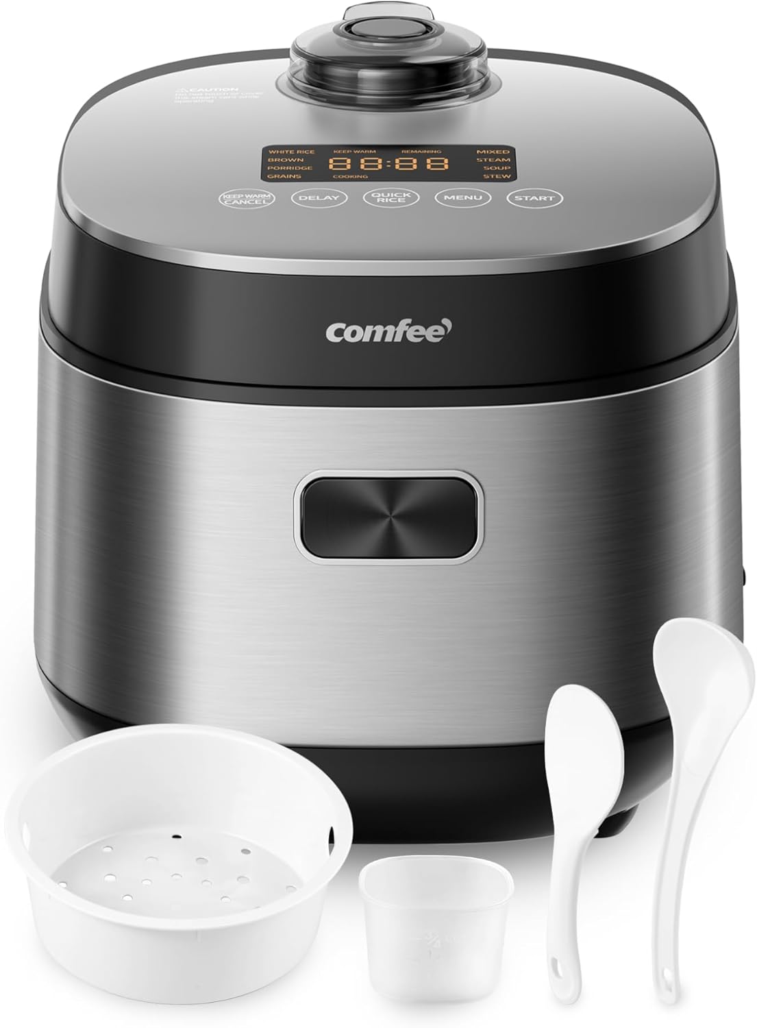 COMFEE' Compact Rice Cooker: 9-in-1 Multi Cooker for Fast Meals