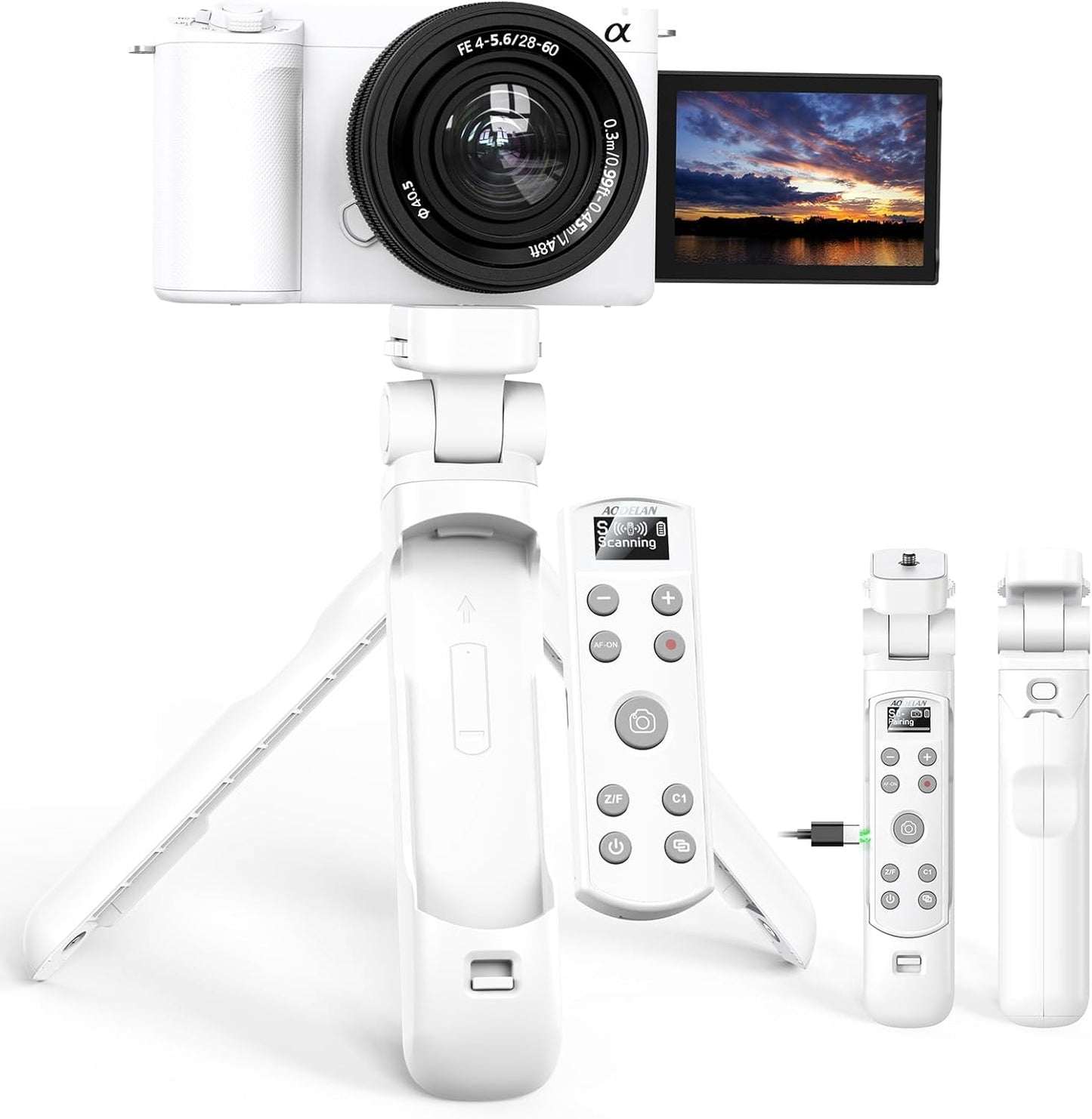 Sony Vlog Shooting Grip Tripod with OLED Screen for Creators