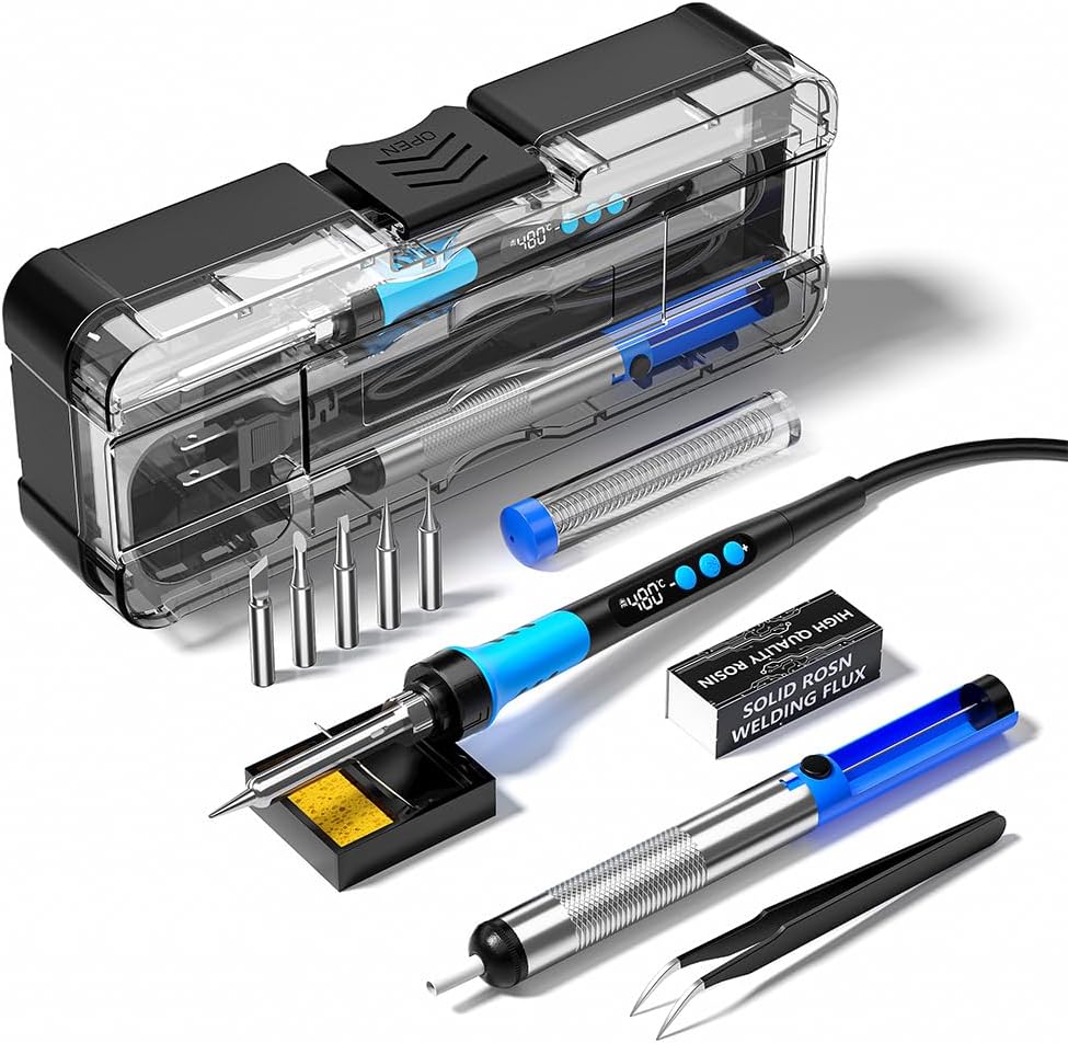 90W LCD Digital Soldering Iron Kit for Precision Soldering Tasks