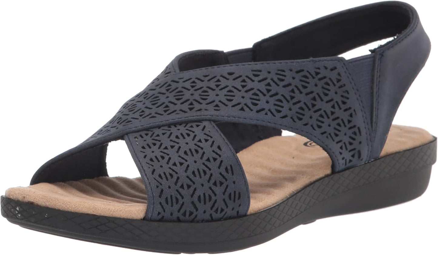 Easy Street Women's Claudia Wedge Sandal for All Day Comfort