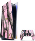 MightySkins Glossy Glitter Gaming Skin for PS5 - Pink Tree Camo
