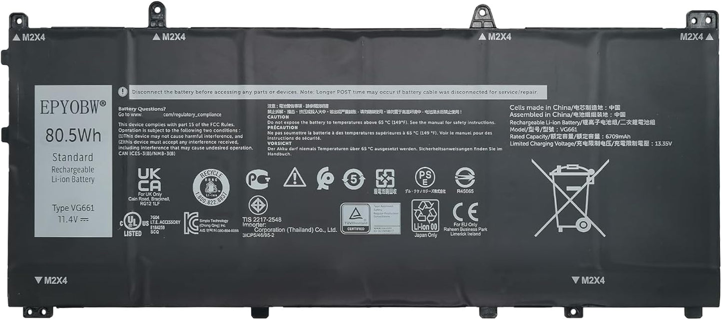 Dell Alienware X14 R1/R2 Battery Upgrade - Long-Lasting Power Boost!