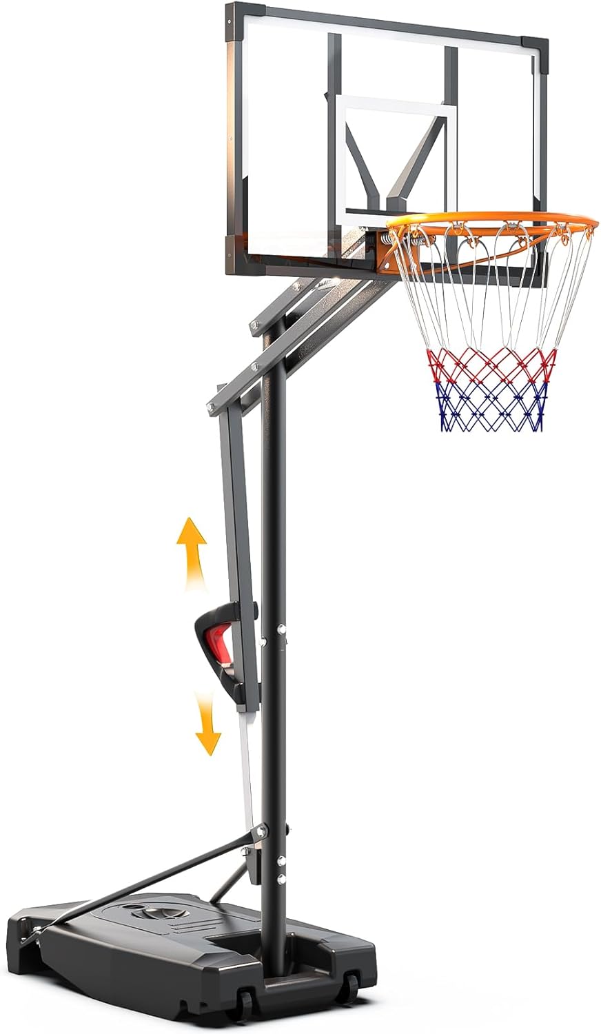 Basketball Hoop Outdoor Adjustable 8.5ft for Kids and Teens