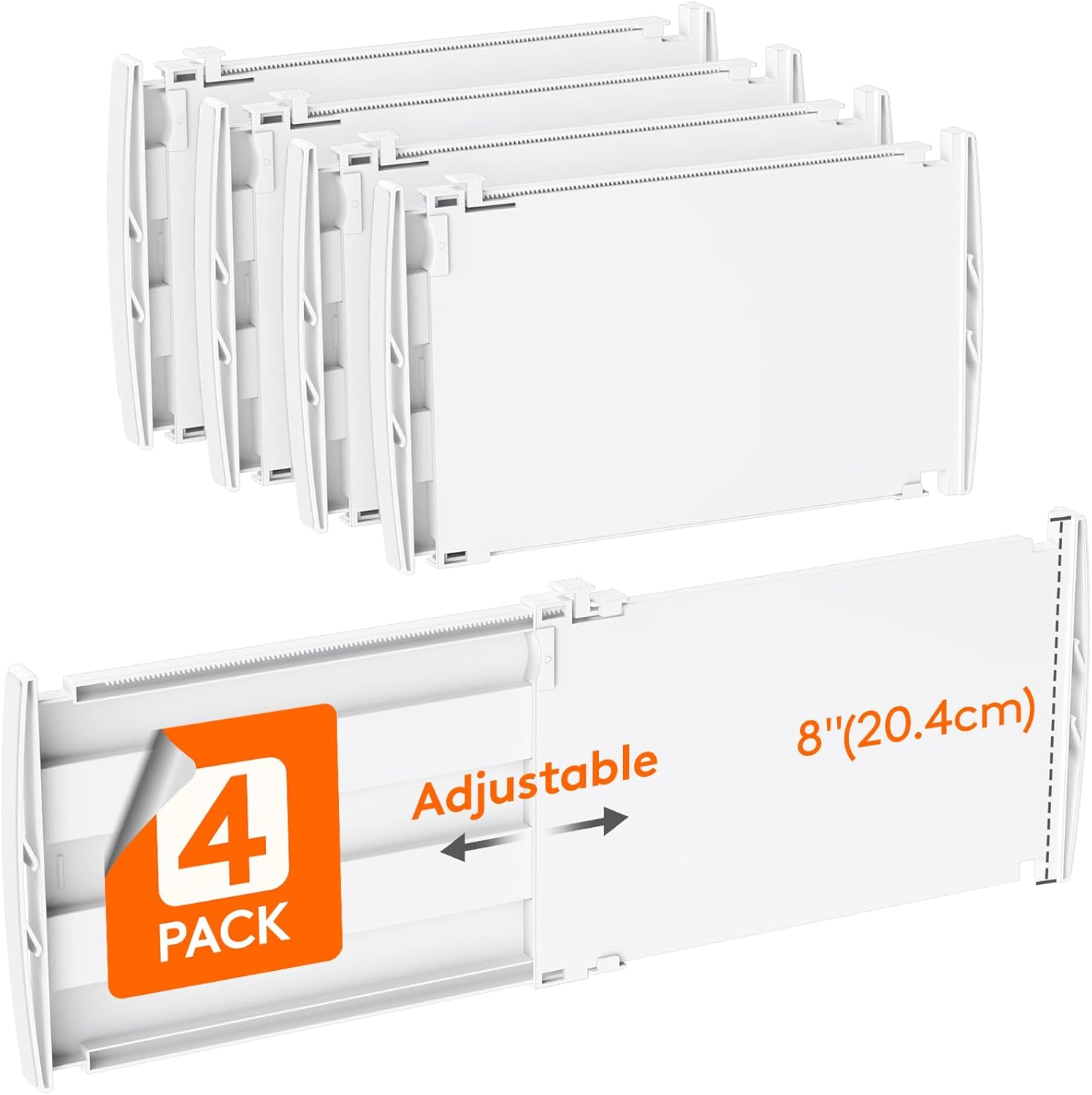 Lifewit Adjustable Drawer Dividers for Organizing Tall Drawers