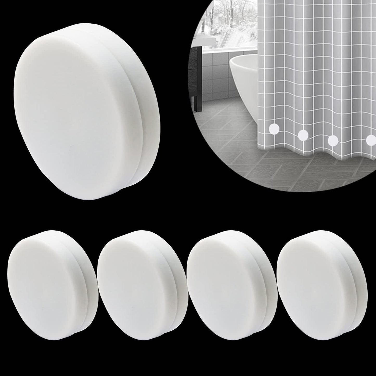 Silicone Wrapped Shower Weights - Set of 10