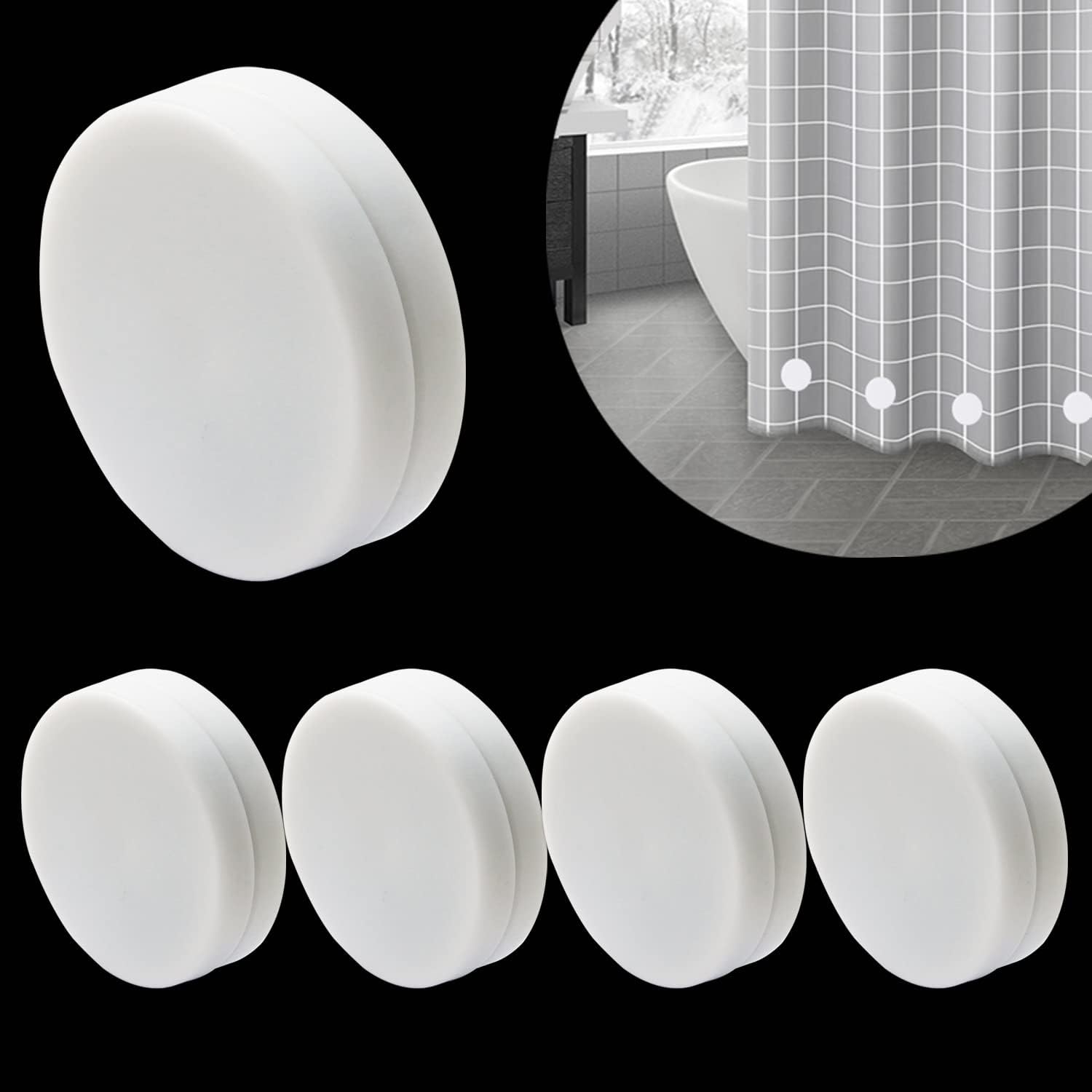 Silicone Wrapped Shower Weights - Set of 10