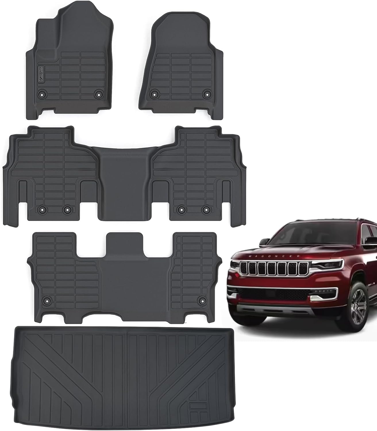 Custom Fit Floor Mats for Jeep Wagoneer 2022-2025 Models