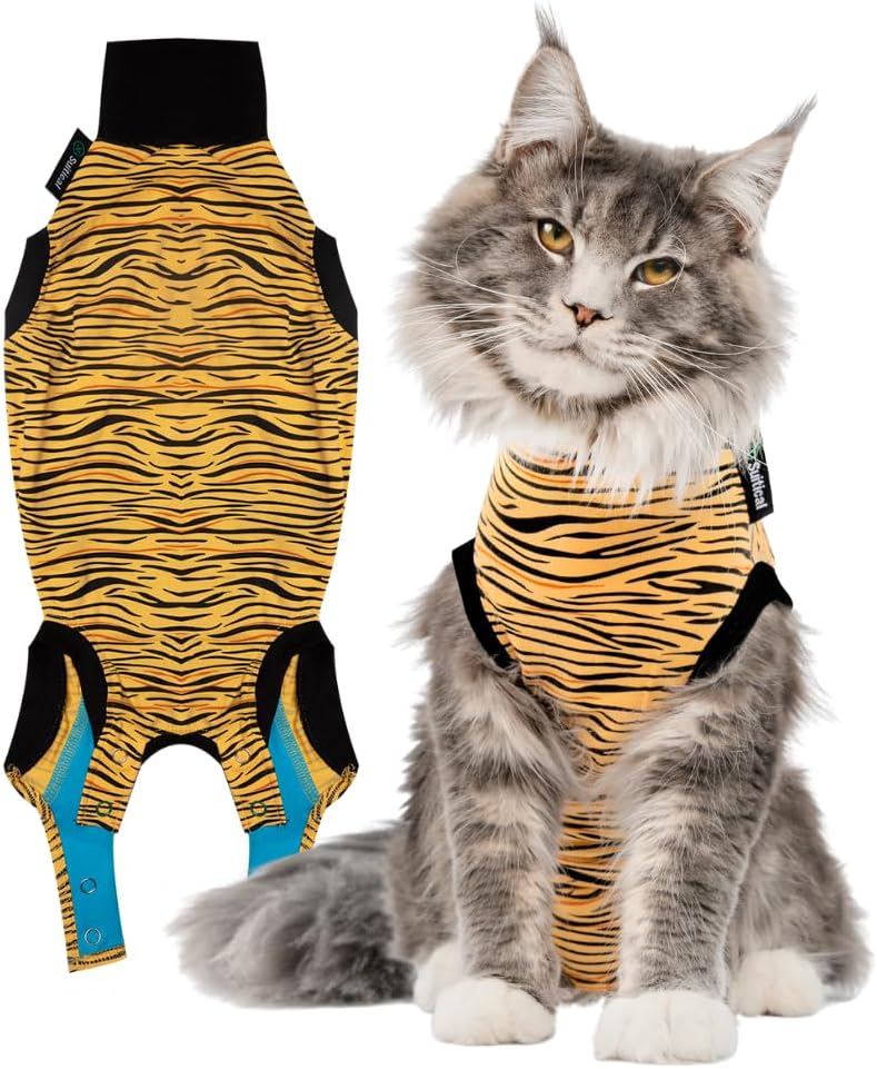 Suitical Cat Recovery Suit for Spay, Neuter, and Skin Conditions