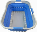 Collapsible Laundry Basket 42L Grey/Little Boy Blue - Space Saving