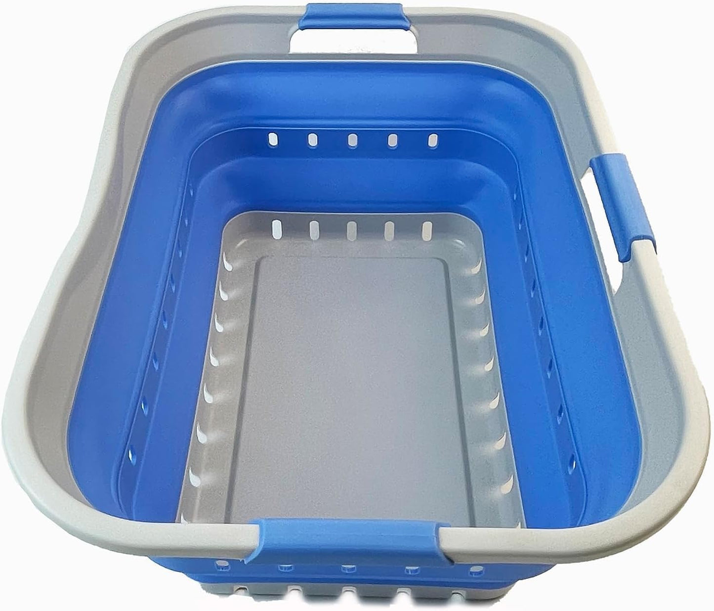 Collapsible Plastic Laundry Basket - Space Saving Organizer