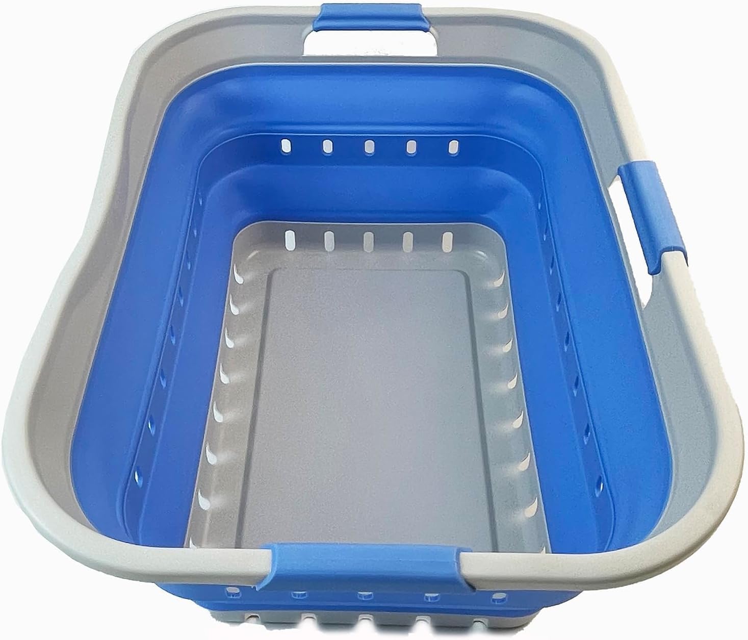 Collapsible Plastic Laundry Basket - Space Saving Organizer